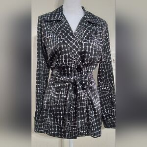 Gorgeous Double Breasted Blazer Jacket with Belt Women's Size S